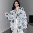 Tie-dyed Fluffy Padded Jacket