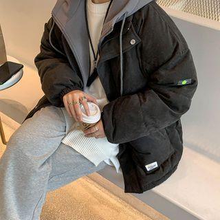 Inset Oversize Padding Zip Jacket
