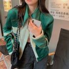 Two-tone Panel Cropped Jacket