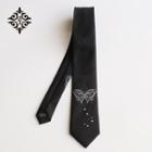 Embroidered Butterfly Neck Tie