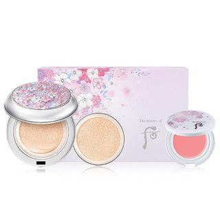 The History Of Whoo - Gongjinhyang Seol Radiant White Moisture Cushion Foundation Set 3 Pcs