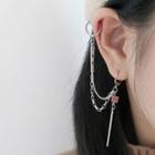 Layered Chained Alloy Cuff Earring