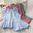 Checker Asymmetric Tank Top