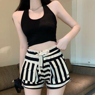 Striped Shorts Stripe - Black & White - One Size