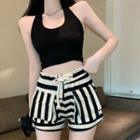 Striped Shorts Stripe - Black & White - One Size