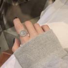 Sterling Silver Coin Open Ring 1 Pc - Silver - One Size