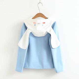 Rabbit Hoodie Blue - One Size