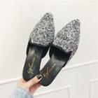 Pointed Sequined Mules