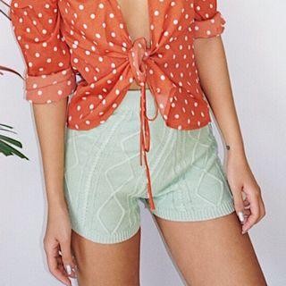 High-waist Knit Shorts
