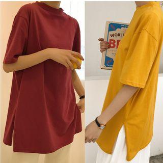 Side Slit Short Sleeve T-shirt