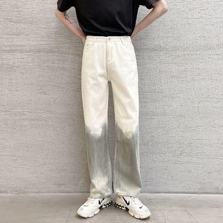 Straight-leg Tie Dye Jeans