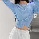 Details Stretched Crop T-shirt In 5 Colors