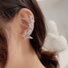 Non-matching Alloy Star Earring 1 Pair - As Shown In Figure - One Size