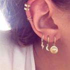 Set: Alloy Earring / Cuff Earring (assorted Designs) Set - Gold - One Size
