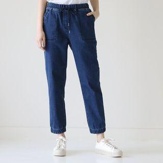 Drawcord-waist Jogger Jeans