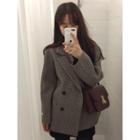 Double-breasted Wool Blend Coat (2 Designs)