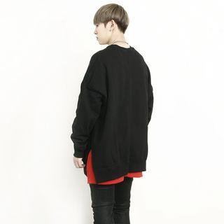 Contrast-accent Oversized T-shirt