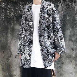 Couple Matching Long Sleeve Printed Shirt As Shown In Figure - One Size