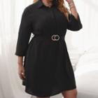 Tab-sleeve Shirt Dress