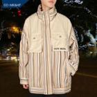 Corduroy Striped Zipped Jacket