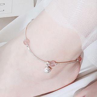925 Sterling Silver Bead Anklet