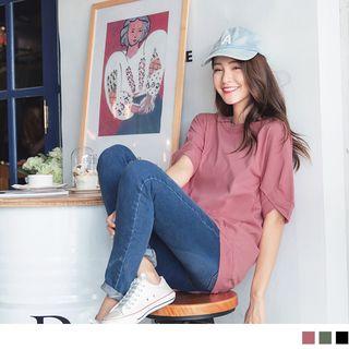 Tulip Sleeve Loose Plain Top