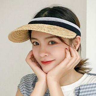 Straw Sun Cap As Shown In Figure - One Size