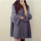 Plain Chunky Sweater Dress