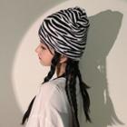 Zebra Pattern Knit Hat