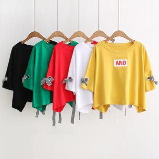 Short-sleeve Lettering T-shirt / Camisole
