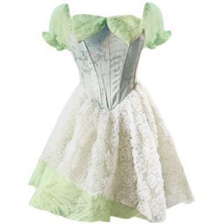 Puff Sleeve Bow Detail Corset Dress