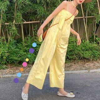 Buckle Spaghetti Strap Jumpsuit