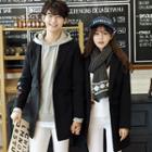 Couple Matching Embroidered Knit Coat