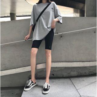 High-waist Plain Workout Shorts