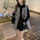 Double-breasted Houndstooth Vest