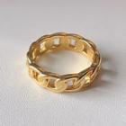 Chunky Chain Ring 942 - Gold - One Size