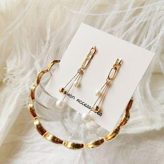 Ball Drop Earring 1 Pair - As Shown In Figure - One Size