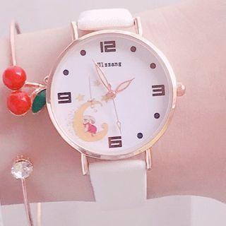 Moon Print Strap Watch