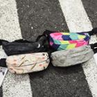 Printed Canvas Waist Bag