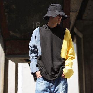 Panel Hooded Pullover