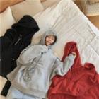 Fleece Lining Hooded Sweater