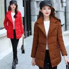 Lapel Padded Button Coat