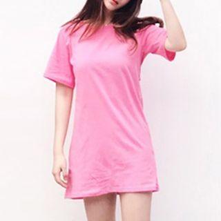 Short-sleeve Knotted Back T-shirt
