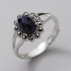 Faux Crystal Sterling Silver Ring S925 Silver - Ring - Silver - One Size