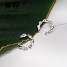 Twisted Hoop Ear Cuff 1 Pair - 925 Silver - Silver - One Size