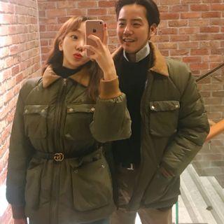 Couple Multi-pocket Field Zip Jacket