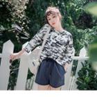 Short Sleeve Camouflage Oversized T-shirt