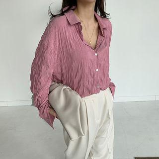 Boxy Crinkled Blouse