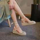 Espadrille Wedge-heel Slingback Sandals