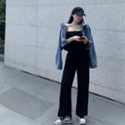 Strapless Straight Leg Jumpsuit Black - One Size